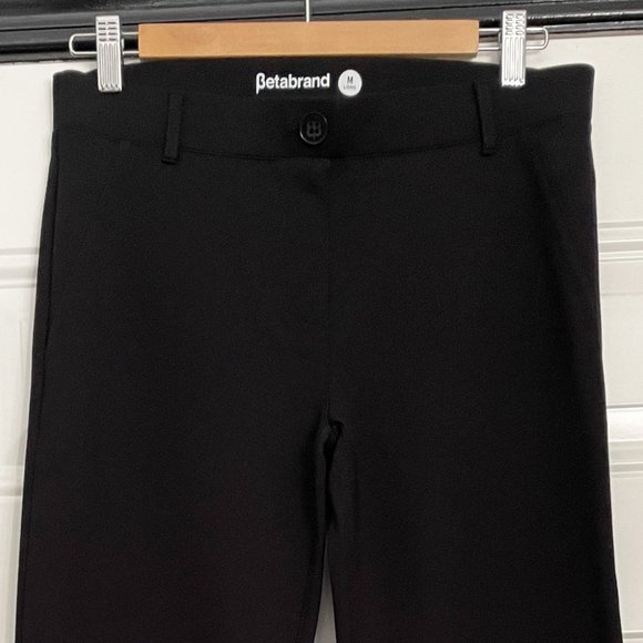 Betabrand Black Boot Cut Classic Dress Pant Yoga Pants - Picture 2 of 6